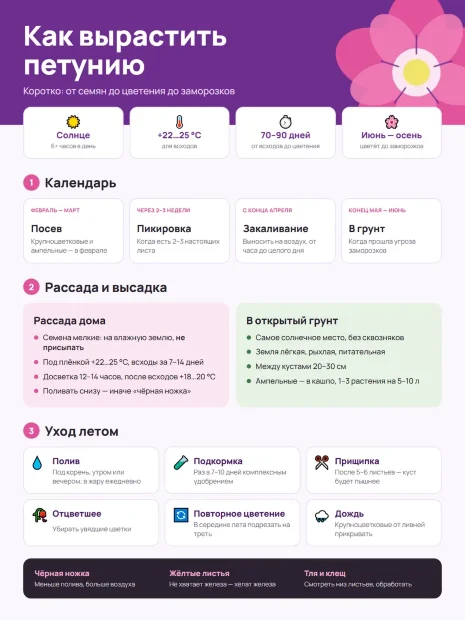 Петуния махровая многоцветковая Дуо Роуз энд Вайт семена